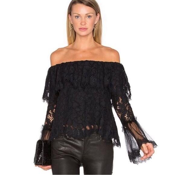Alexis NEW Laurena Off the Shoulder Black Top Size XS - Picture 2 of 13